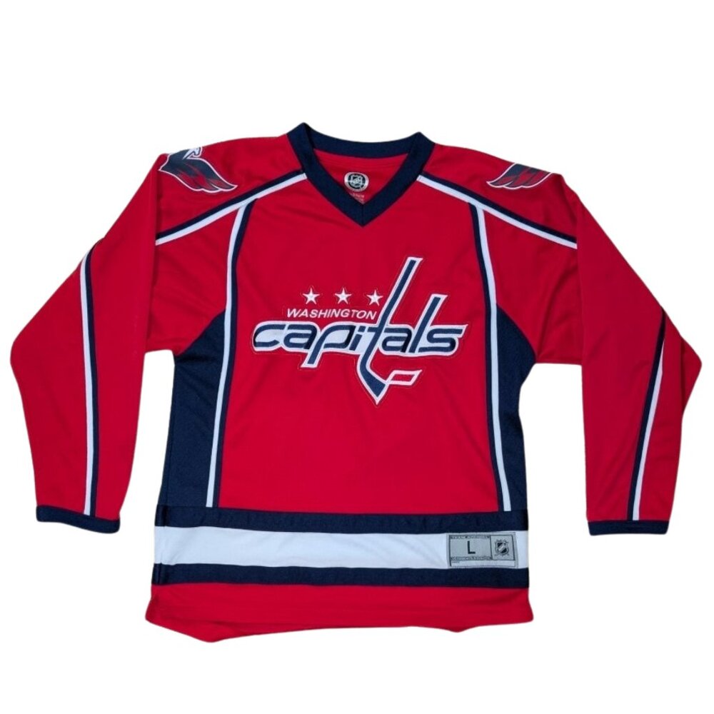 Washington Capitals Youth L 14/16 SEWN NHL Jersey